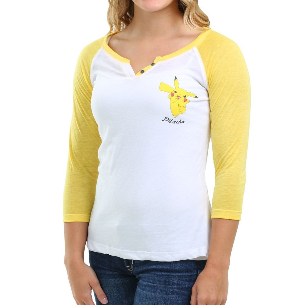 Camiseta 3/4 de Pokemon Pikachu